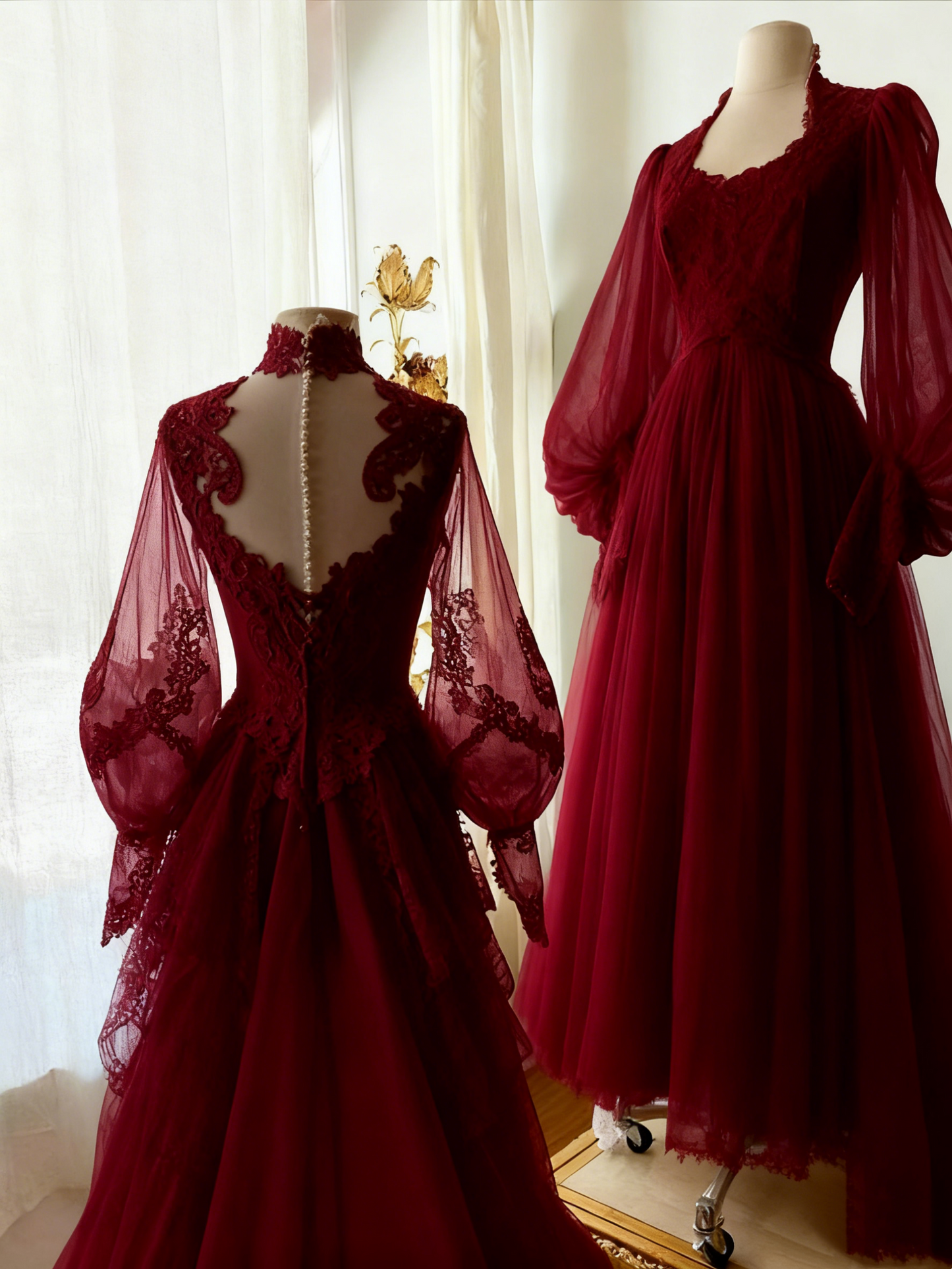 Charming A Line Tulle Wedding Dresses with lace Appliques    fg5857