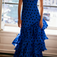Strapless Polka Dots Dress Fashion Prom Evening Dresses For Women    fg6236