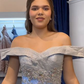 A Line Light Blue Off The Shoulder Quinceanera Dress Ball Gown      fg6547