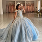 A Line Light Blue Off The Shoulder Quinceanera Dress Ball Gown      fg6547