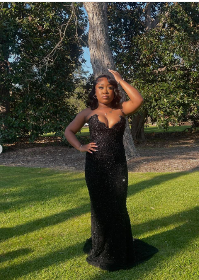 Black Strapless Mermaid Long Prom Dress Evening Gown        fg6763