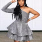 Pink Halter A-Line Sequins Short Party Dress Birthday Outfits     fg7116
