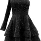 Pink Halter A-Line Sequins Short Party Dress Birthday Outfits     fg7116