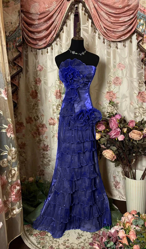 Green Strapless Long Prom Dress,Long Evening Gowns           fg7146