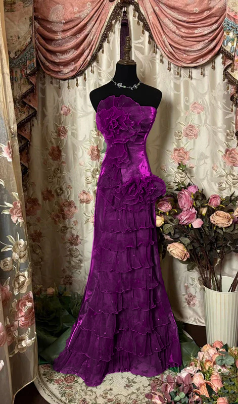 Green Strapless Long Prom Dress,Long Evening Gowns           fg7146