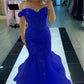 Yellow Mermaid Lace Evening Prom Dress, Long Party Formal Dresses      fg7181