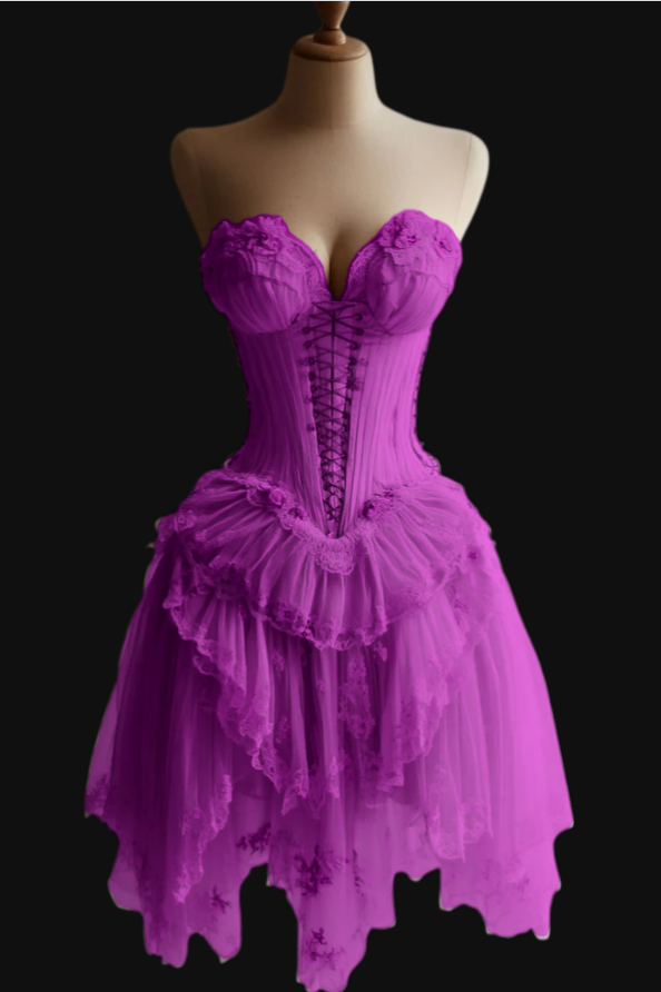 Retro Elfenbein Spitzenkleid Sexy Kurzes Partykleid Homecoming Kleid fg7222