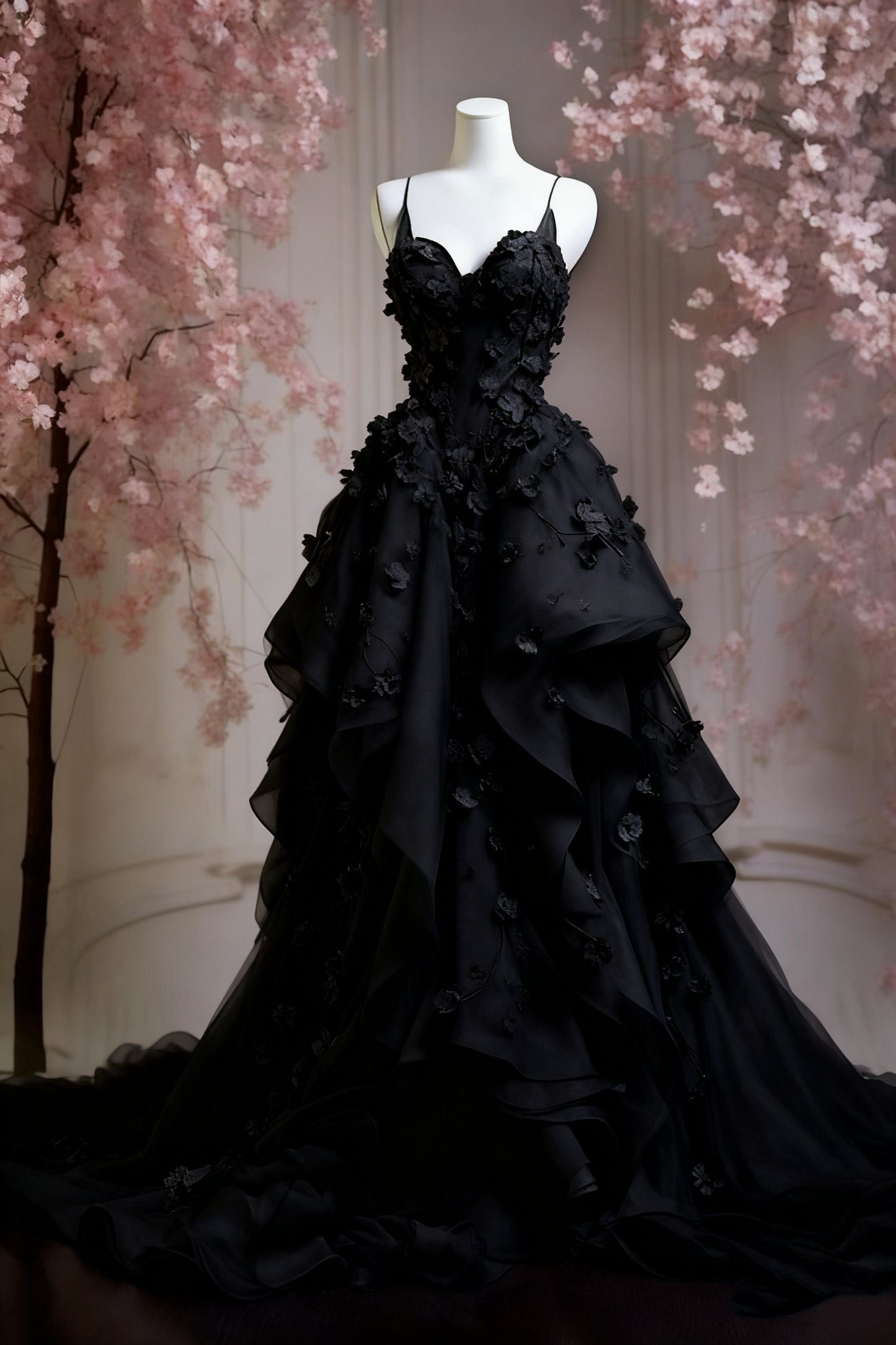 A Line Pink Tulle Long Prom Dress, Evening Formal Dress     fg7242