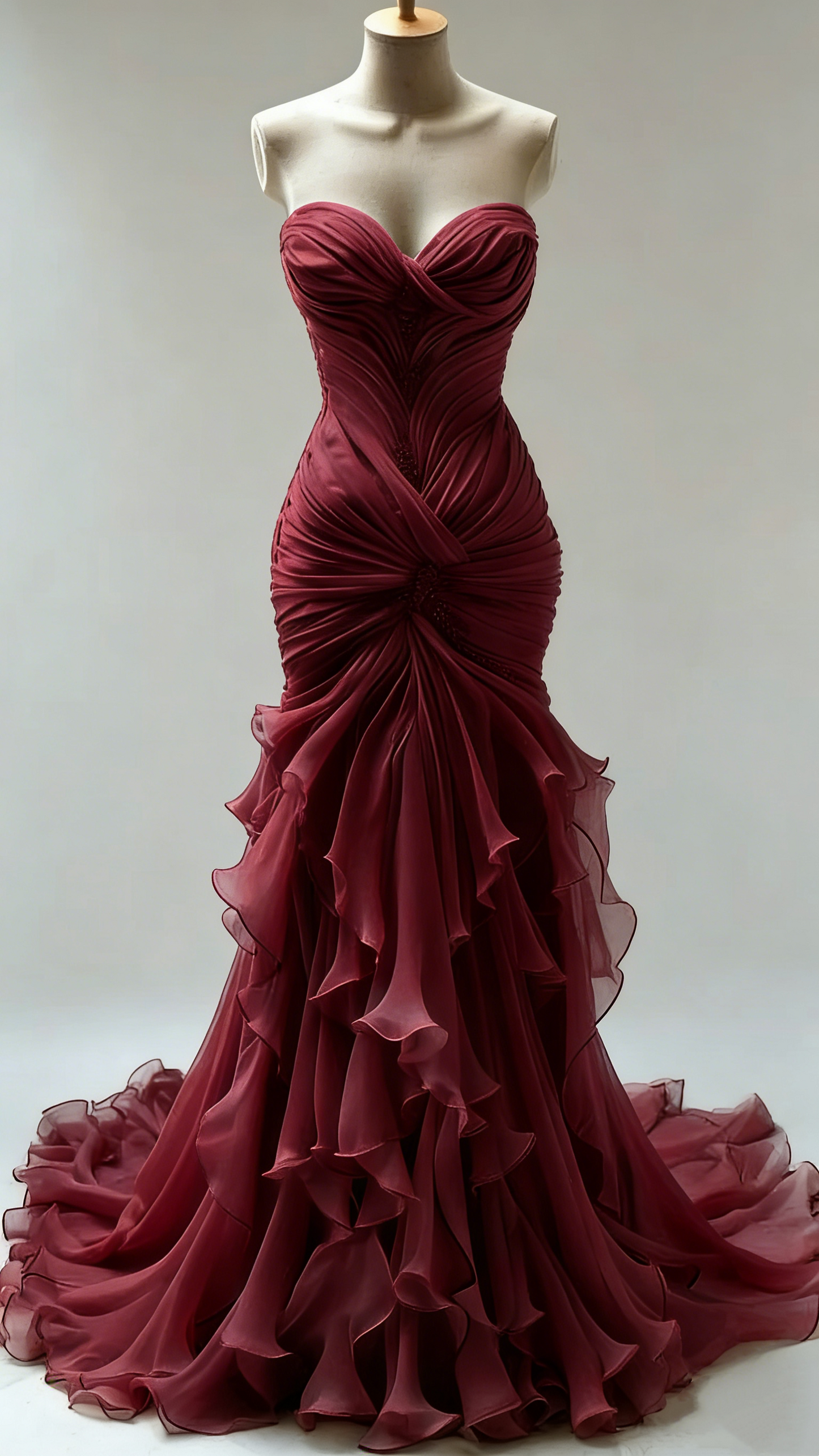 Superbes robes de mariée sirène longues ivoire fg7300