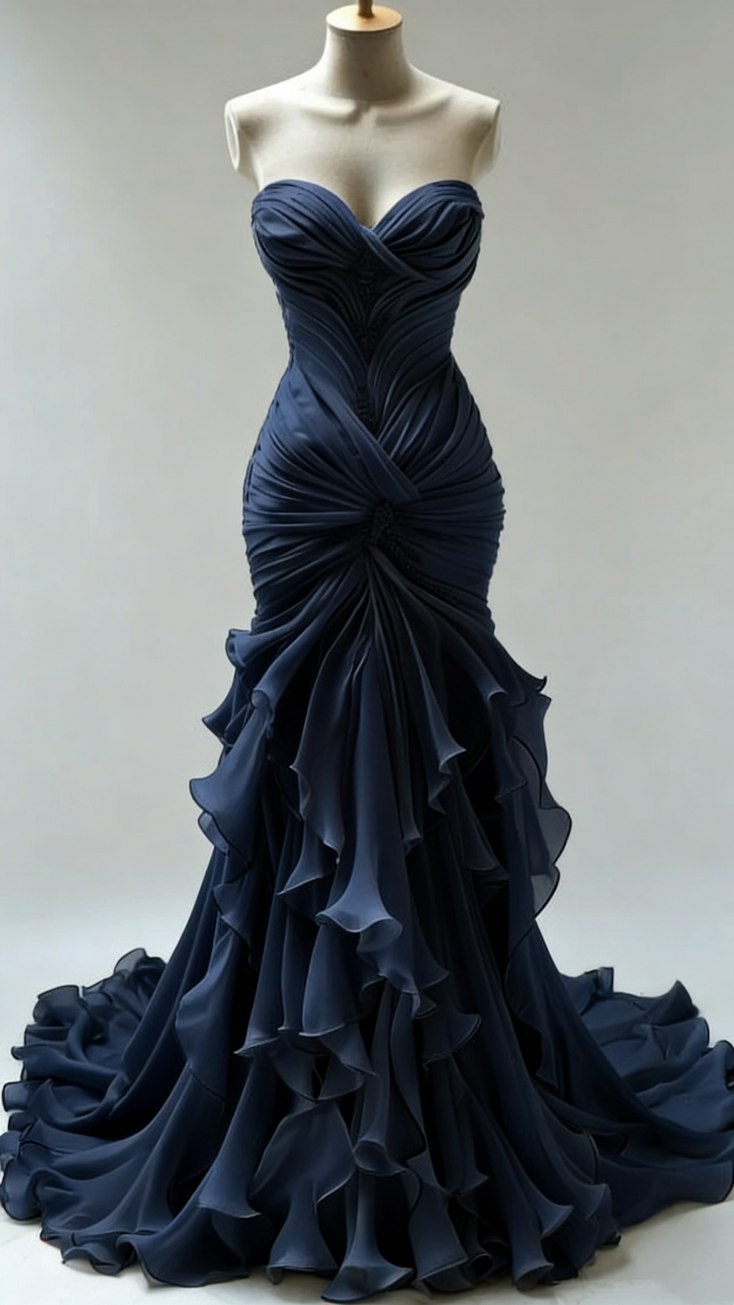 Superbes robes de mariée sirène longues ivoire fg7300