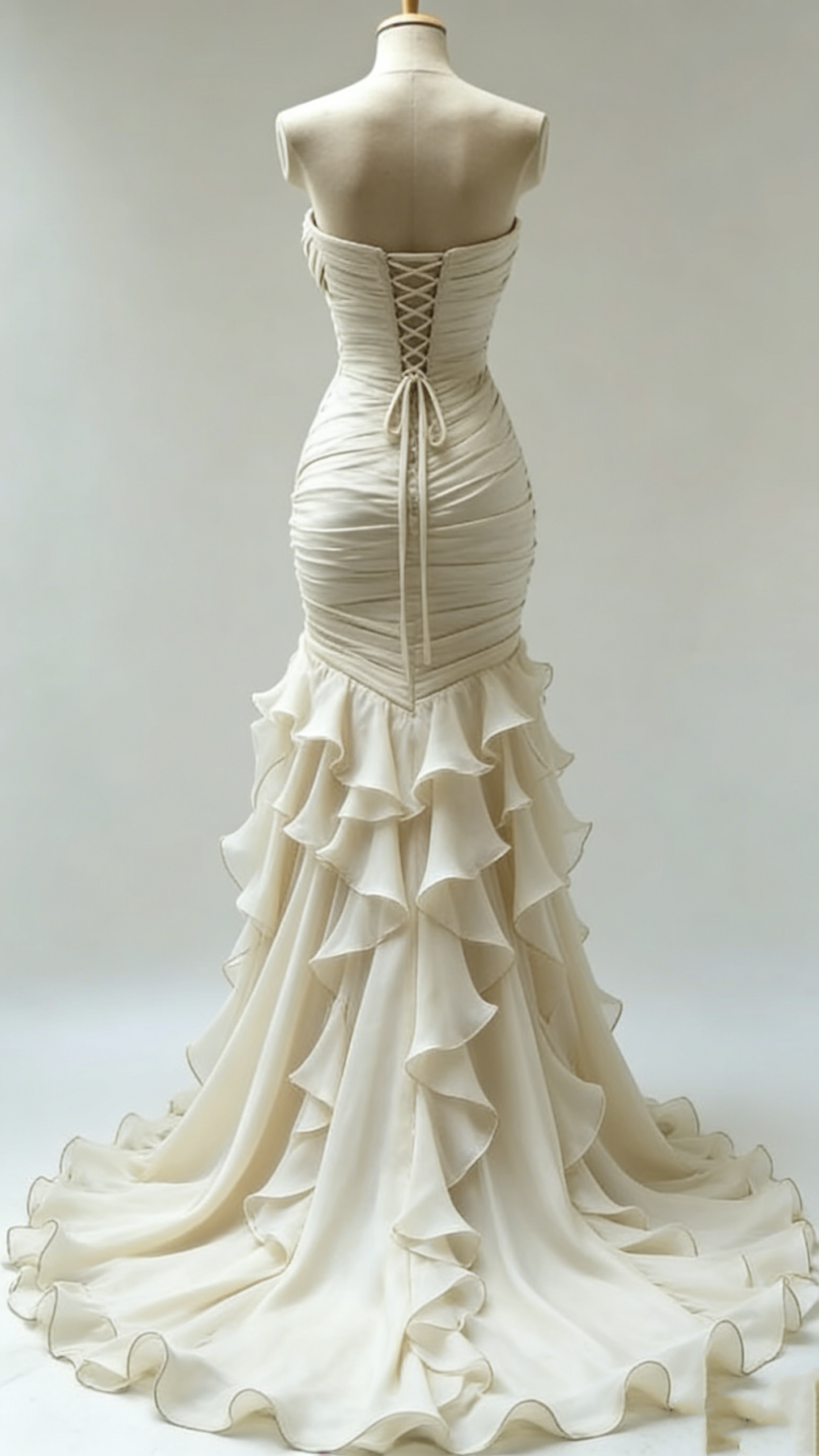 Superbes robes de mariée sirène longues ivoire fg7300