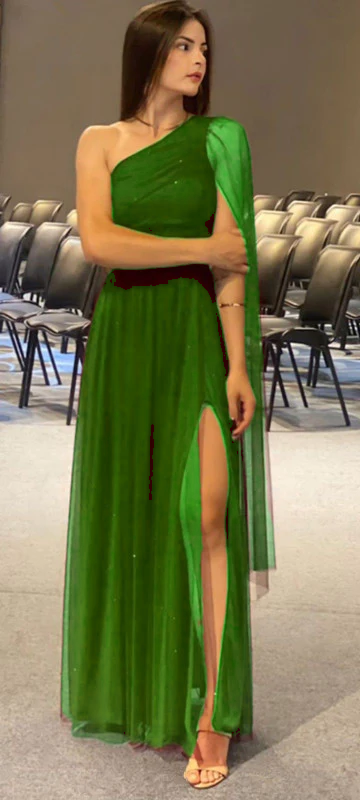 Burgundy Shinny Tulle Prom Dress, Elegant Evening Party Dress     fg7328