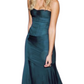 Pretty Mermaid Strapless Navy Blue Prom Dresses With Ruffle Long Evening Party Dress    fg7340