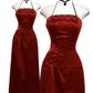 Neckholder-Ballkleid, langes formelles Abendkleid, fg7498