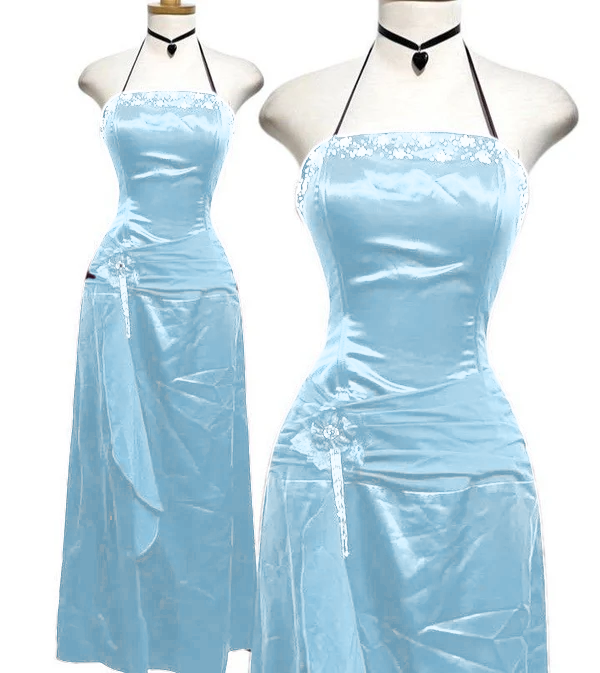 Neckholder-Ballkleid, langes formelles Abendkleid, fg7498