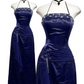 Neckholder-Ballkleid, langes formelles Abendkleid, fg7498