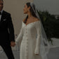 Elegant Off White Unique Wedding Dress Long Bridal Gown   fg7557