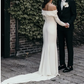 Elegant Off White Unique Wedding Dress Long Bridal Gown   fg7557