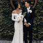 Elegant Off White Unique Wedding Dress Long Bridal Gown   fg7557