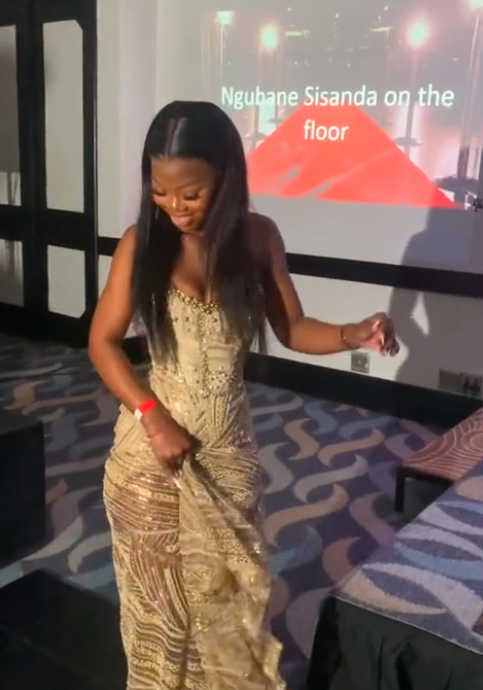 Sexy Gold Long Prom Dress Evening Party Dresses With Slit   fg7699