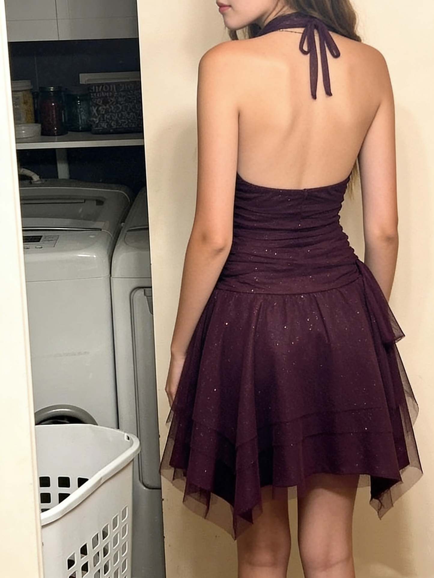 Dark Purple Tulle Prom Homecoming Dress Short Party Dress fg7700 –  formalgowns