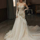 Sexy Meerjungfrau Langes Brautkleid Abend Party Kleider fg7702