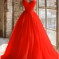 Robe de mariée longue et unique, coupe trapèze, sans bretelles, tenue de soirée, fg7736