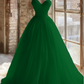 Robe de mariée longue et unique, coupe trapèze, sans bretelles, tenue de soirée, fg7736