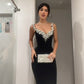 Robe de soirée longue noire style sirène sexy fg7763