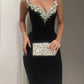Robe de soirée longue noire style sirène sexy fg7763