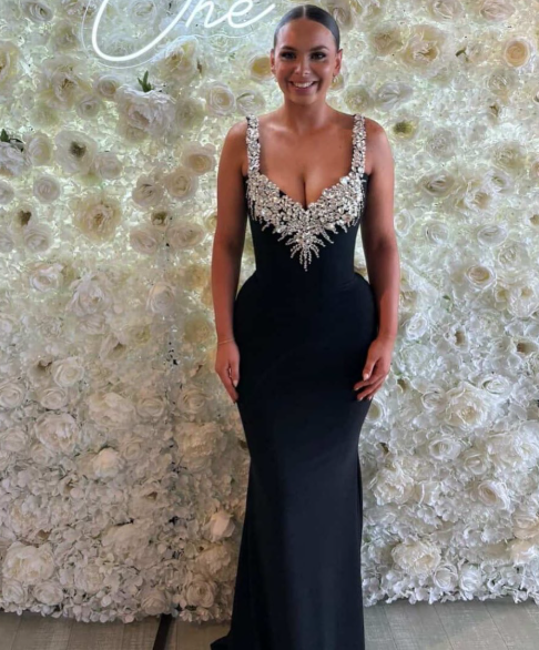 Robe de soirée longue noire style sirène sexy fg7763