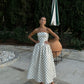 A Line Black Polka Dots Prom Dresses New Arrive Party Dress Evening Dress   fg7883