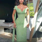Green Elegant Long Party Dress Prom Dress New Arrive Mermaid Evening Dress   fg8020