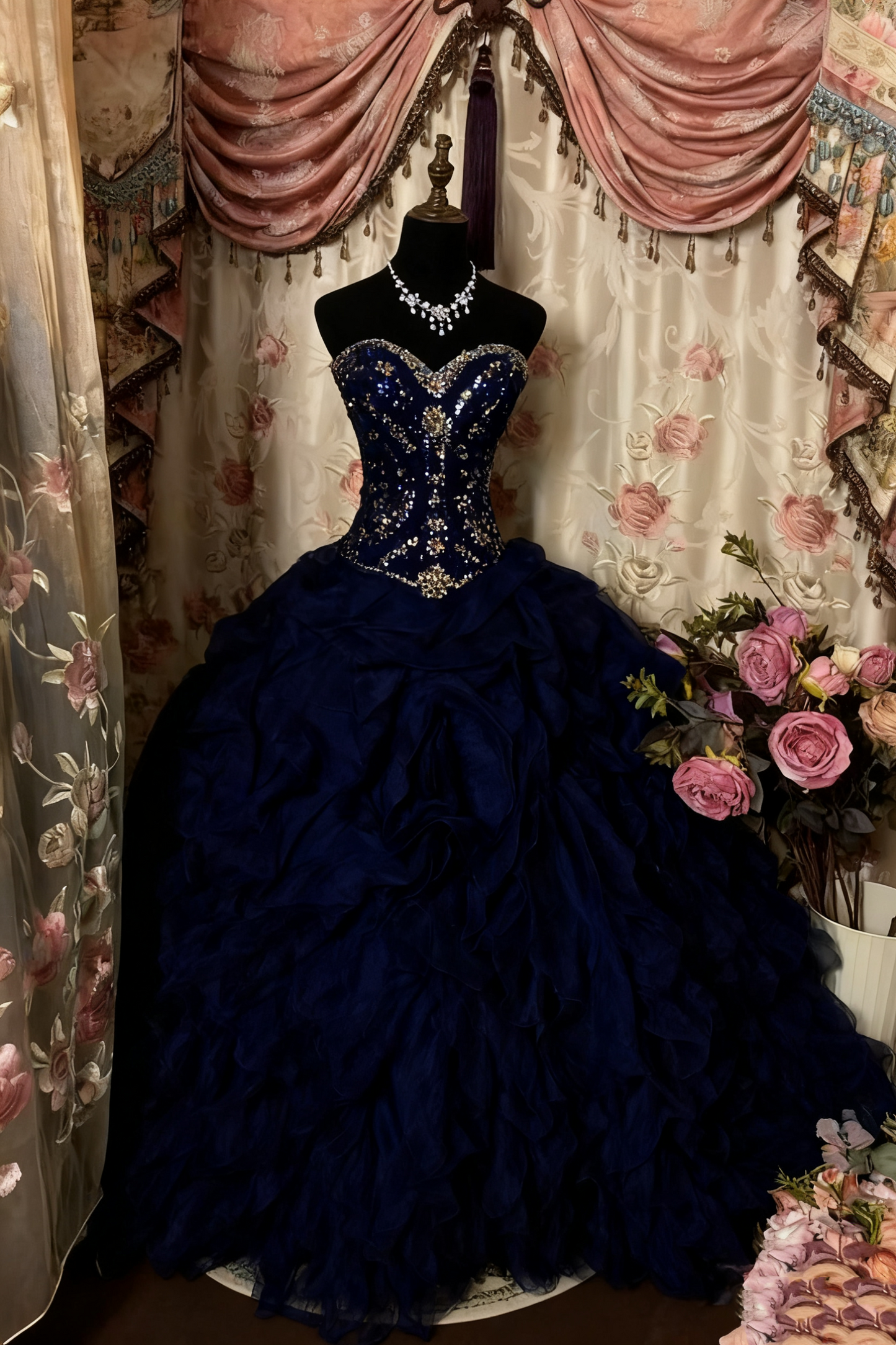 A Line Strapless Vintage Prom Dress Long Evening Dress   fg8042