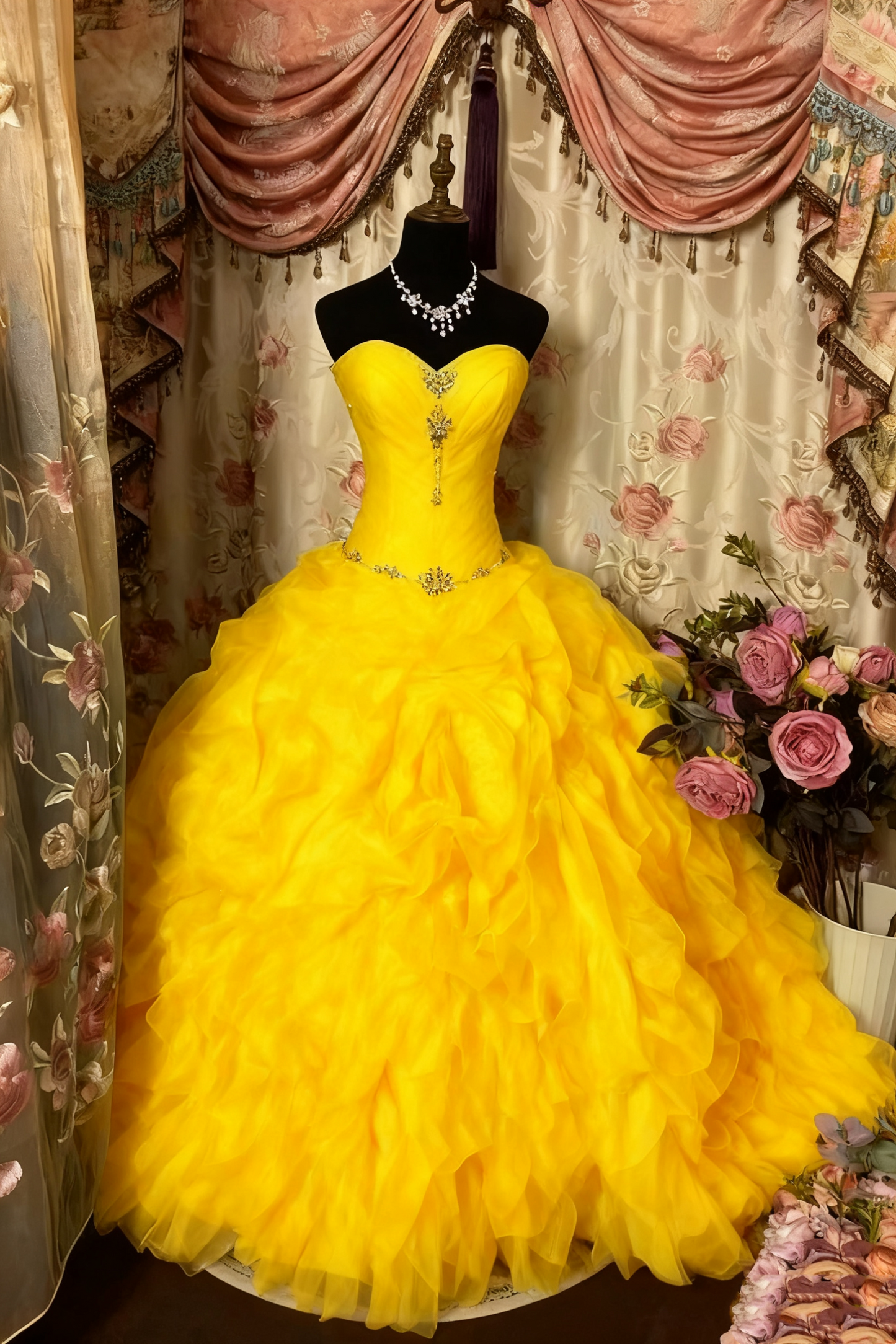 A Line Strapless Vintage Prom Dress Long Evening Dress   fg8042