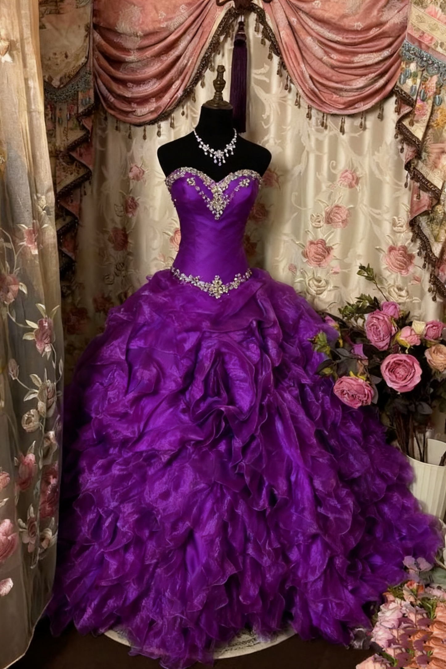 A Line Strapless Vintage Prom Dress Long Evening Dress   fg8042