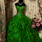 A Line Strapless Vintage Prom Dress Long Evening Dress   fg8042