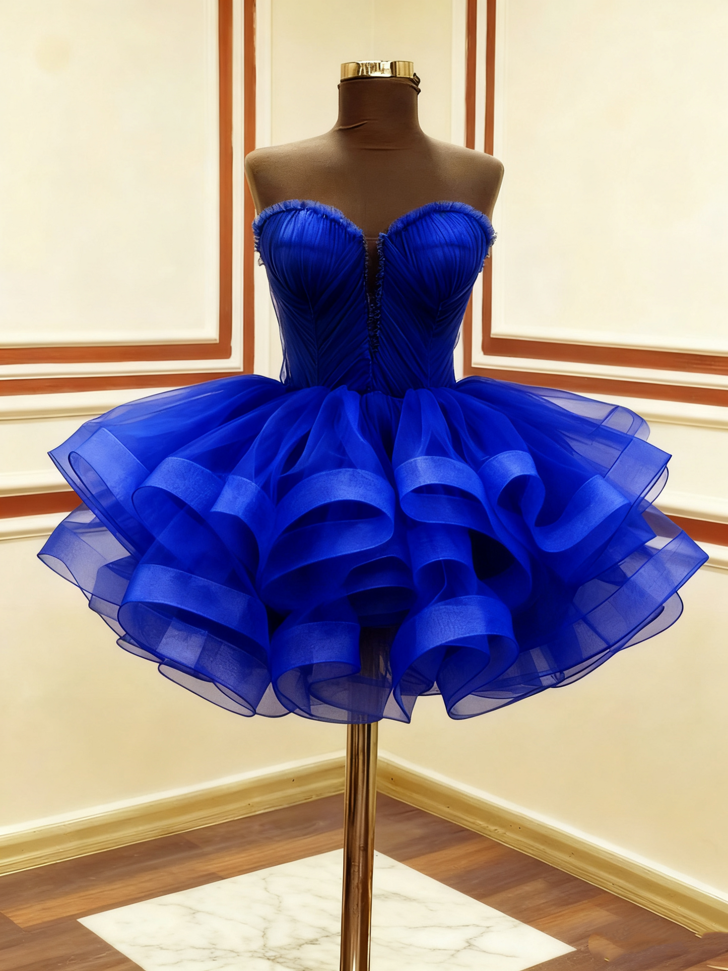 Robe de soirée courte noire irrégulière, tenue d'anniversaire, robe de cocktail, fg8064