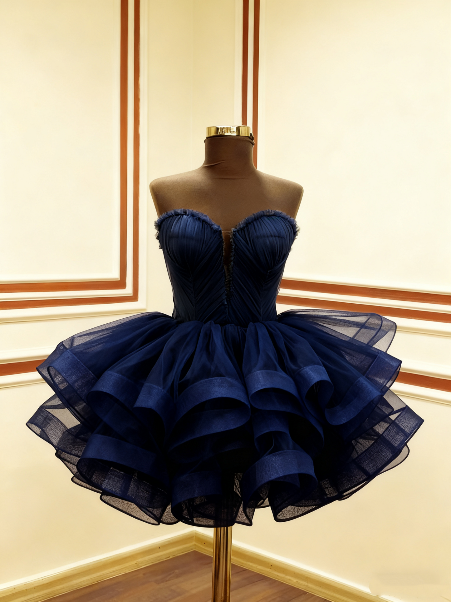 Robe de soirée courte noire irrégulière, tenue d'anniversaire, robe de cocktail, fg8064