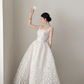 A Line Prom Dress With Flower Cute 16th Birthday Outfit Party Dress fg8212