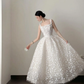 A Line Prom Dress With Flower Cute 16th Birthday Outfit Party Dress fg8212