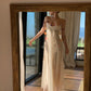 Bohemian Long Beach Dress for Women, Chic and Elegant Outfit with Spaghetti Straps, Princess Evening Gowns       fg6985