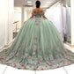 Robes de bal avec appliques de fleurs 3D, robes de concours junior, robe de bal pour 16 ans, fg4310