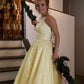 Yellow Lace Prom Dresses, Formal Ball Dress, Evening Dress, Dance Dresses, School Party Gown    fg3210