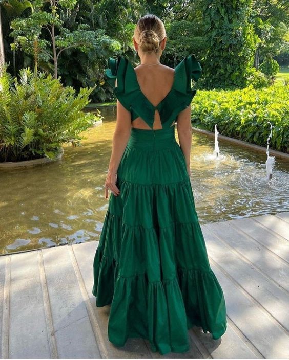 New arrive green prom dress Evening Gown Long Prom Dresses fg3203 ...