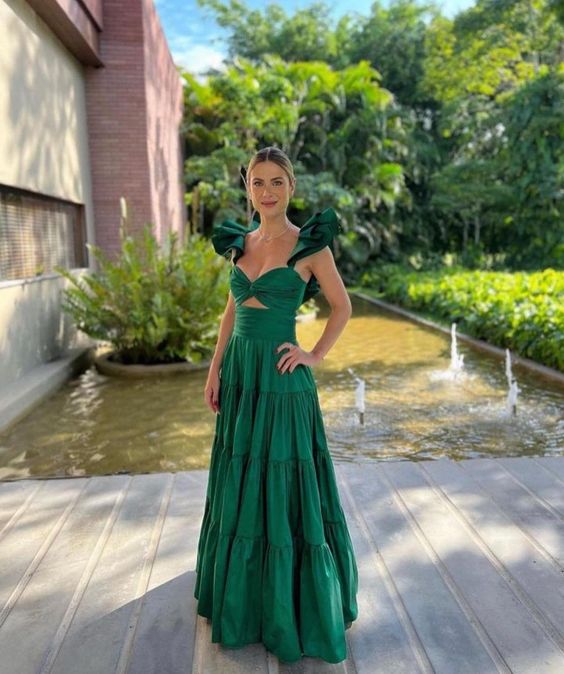 New arrive green prom dress Evening Gown Long Prom Dresses fg3203 ...