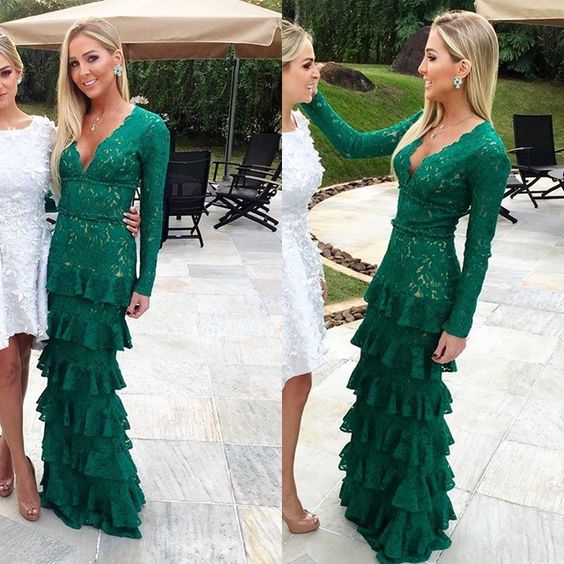 Fashion Green Prom Dresses Long Sexy Prom Dress   fg2832