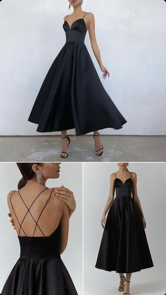 Graduation dress A Line Prom Dresses V Neck Formal Wedding Evening Party Dresses For Graduation    fg2858