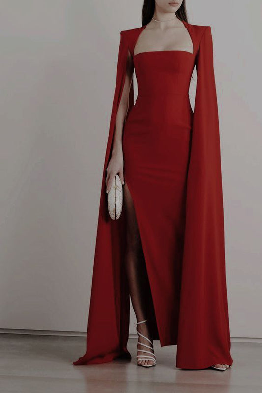 Elegant Red Prom Dress Long Evening Dress    fg2642