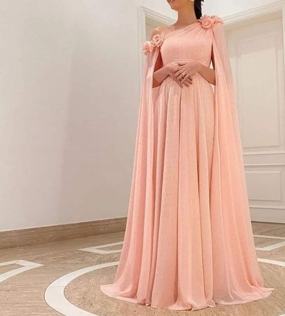 2023 A Line Pink Long Prom Dresses     fg3145